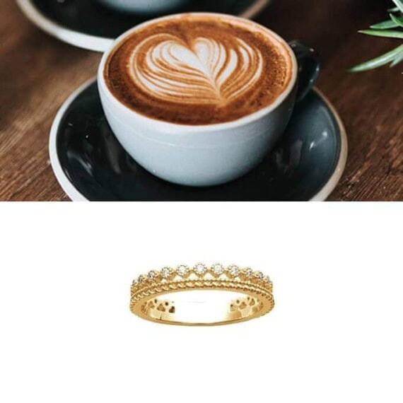 bague fine élégante dorée