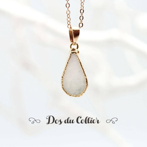 Collier Goutte Agate – Image 7