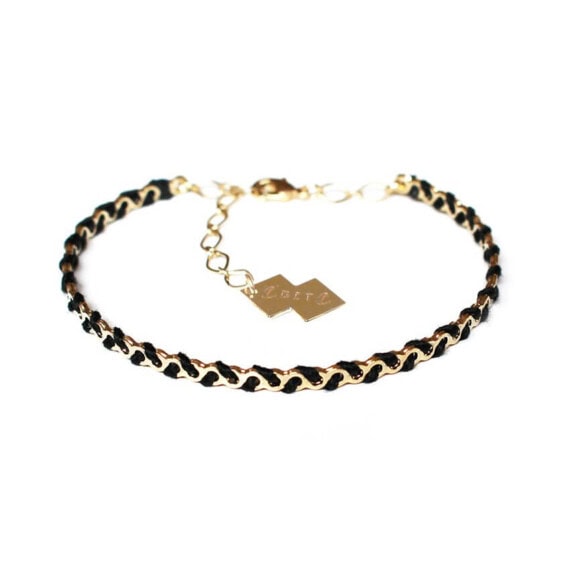Bracelet Christelle dit Christensen noir doré Made in France