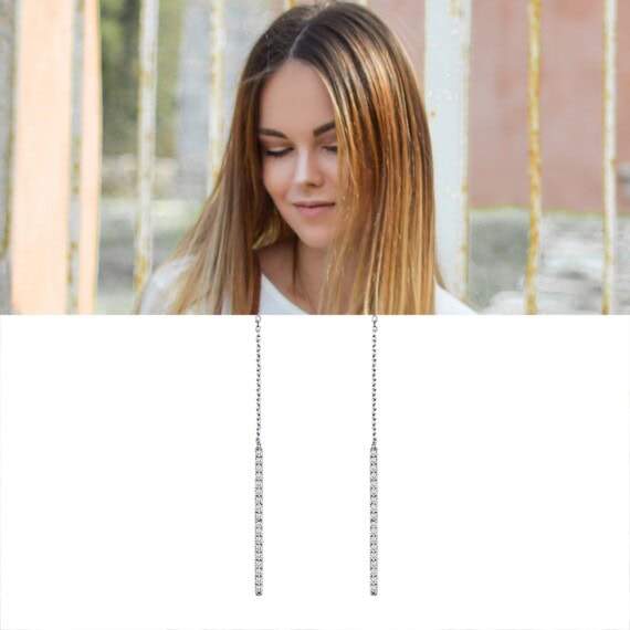 boucles longues pendantes