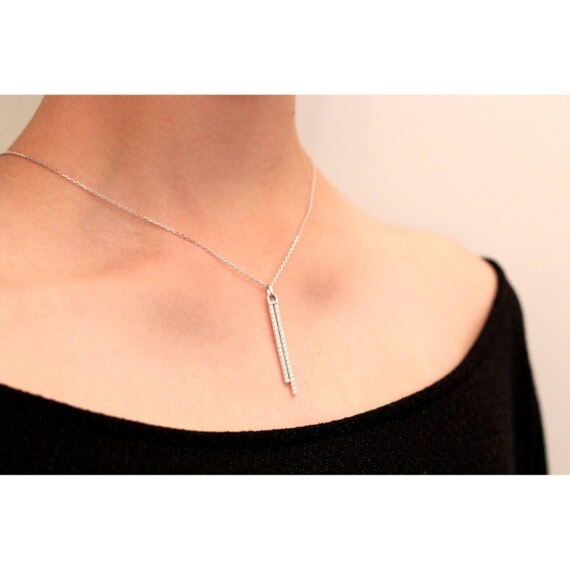 collier pendetif argent et brillants