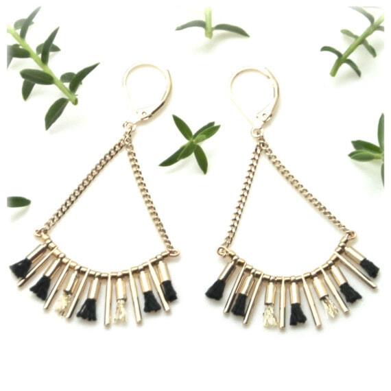 idée cadeau femme boucles d'oreilles de créatrice chez Poisson Plume