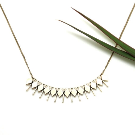 Collier doré à l'or fin made in France chez Poisson Plume