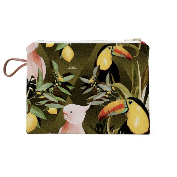 Pochette de sac à main Jungle de chez Maison baluchon, en vente chez Poisson Plume