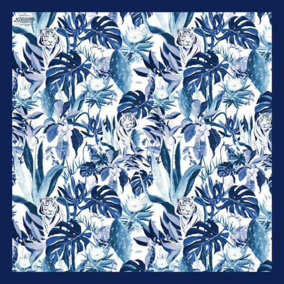 Foulard Le Tigre Bleu