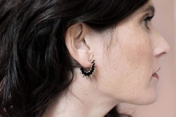 boucles d'oreilles fantaisie de créatrice