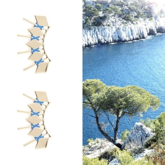 Boucles d'oreilles de créatrice inspiration grand bleu