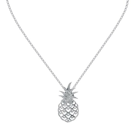 Collier au pedentif ananas. Un collier en argent.