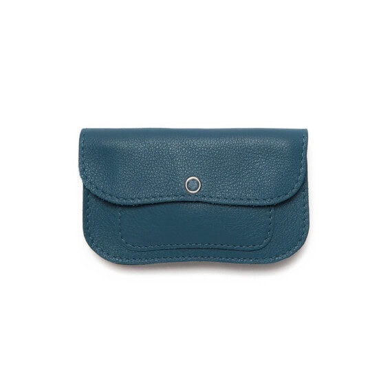 porte-monnaie bleu en cuir de chez Keecie