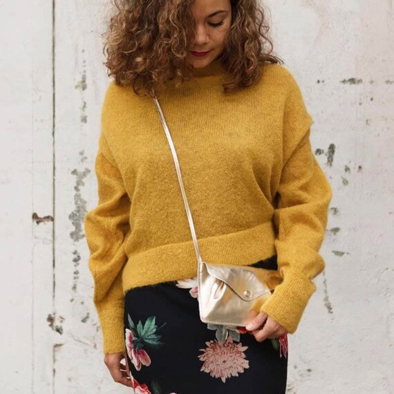 petit sac en cuir léger et fin