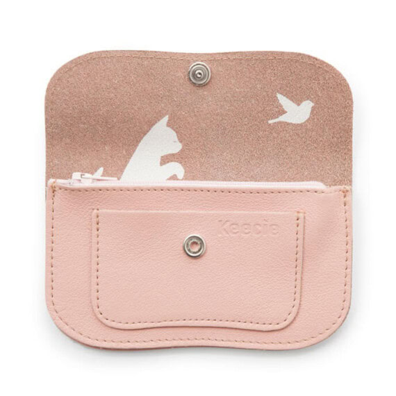 porte-monnaie rose en cuir