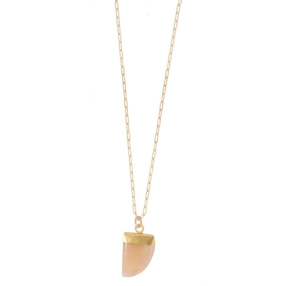 Collier talisman Pierre de Lune Rose Dear Charlotte