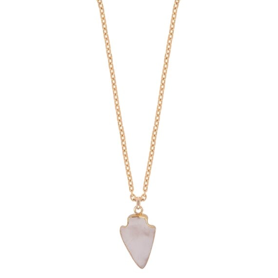 Sautoir Silex quartz rose de la marque Dear Charlotte
