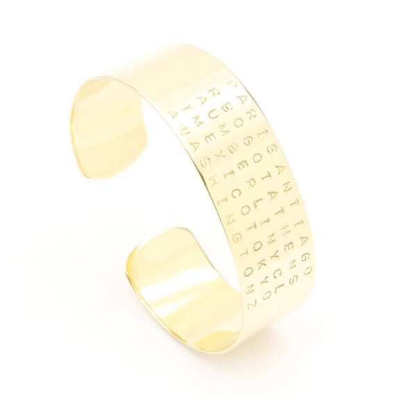 Bracelet de type jonc ouvert doré à l'or fin