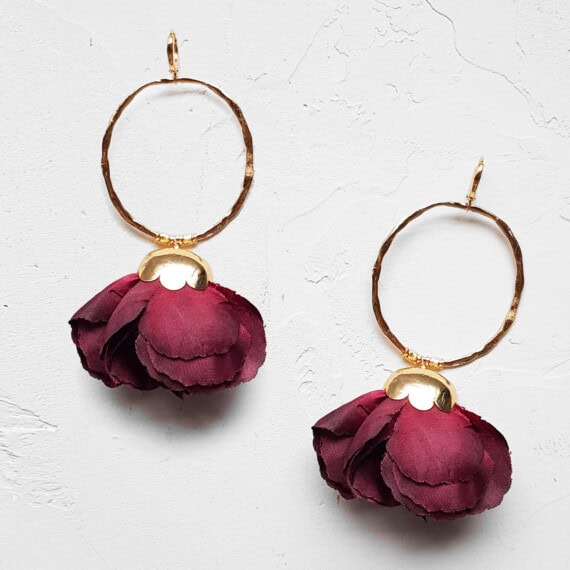 Boucles d'oreilles de créateur Elise Tsikis NATURA