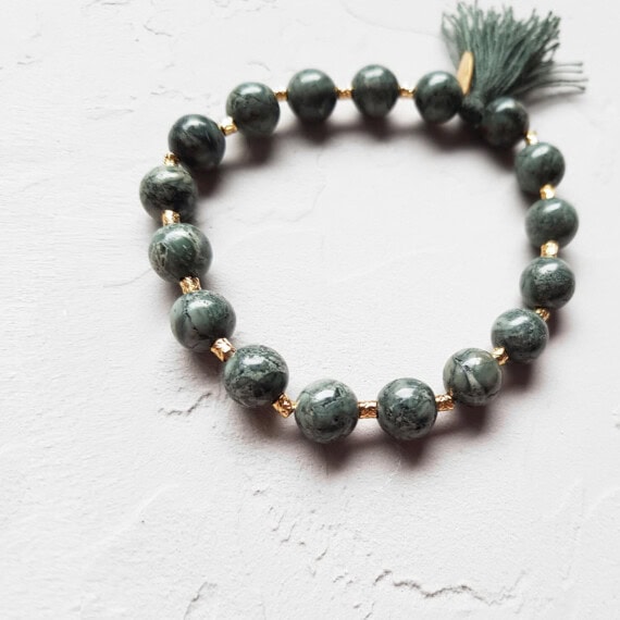 bracelet Elise Tiskis Naica, doté de ppierres fines naturelles agates