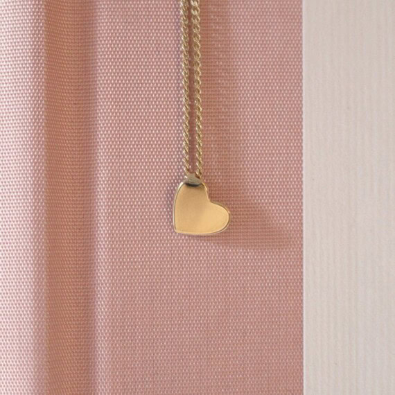 Collier mini coeur doré