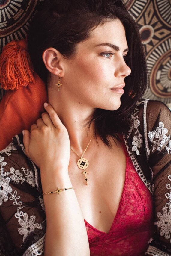 Collier Caravane de créateur, doré à l'or fin