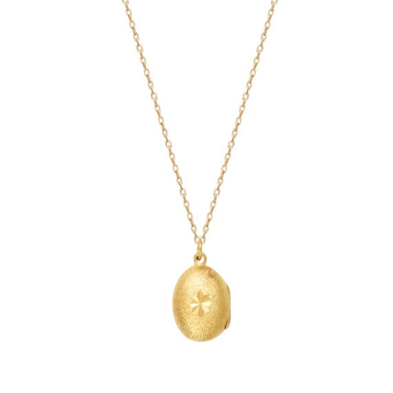 Collier long médaille dorée