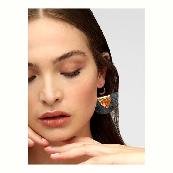 Boucles d'oreilles Agia Anthracite – Image 4