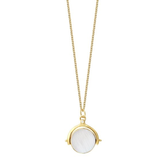 Dos du collier Talisman pierre en nacre