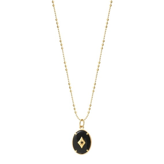 collier long pieere fine Onyx
