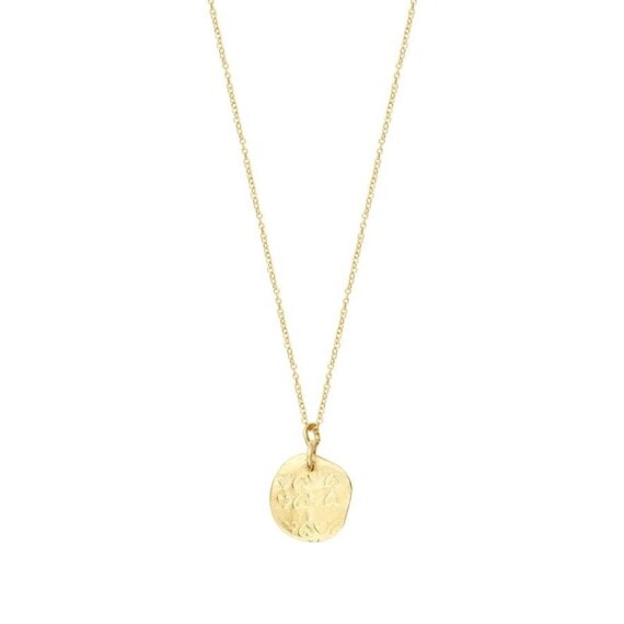 collier médaille veille Little Bee, côté verso, avec des coeurs.