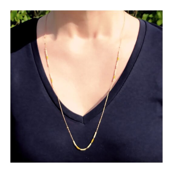 collier long alexandra mimosa