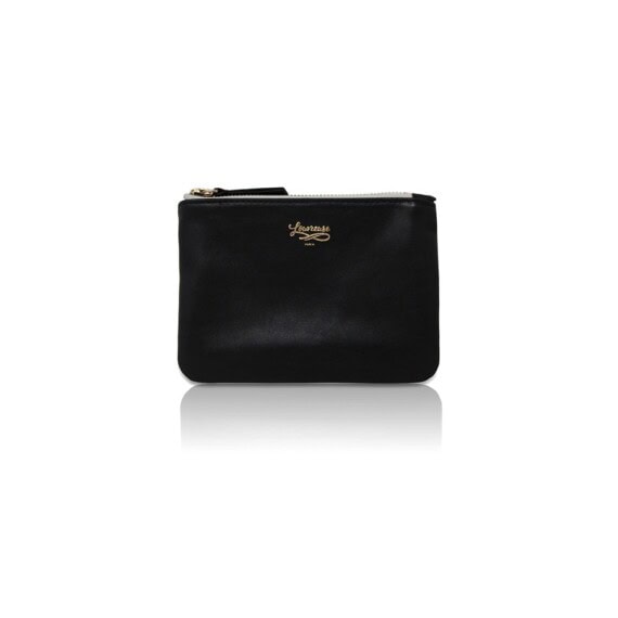 Porte-monnaie en cuir noir Dada, chez Poisson Plume