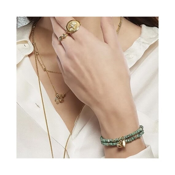 Bracelet de créateur en pierres fines amazonite