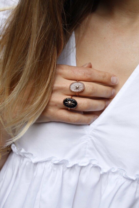 Bagues en pierre naturelle Alexiane Bijoux chez Poisson PLume