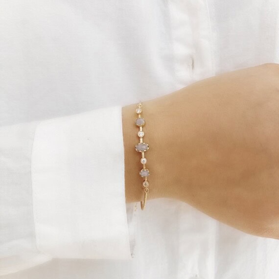 Jonc mimi trio des créations Alexiane Bijoux, chez Poisson Plume