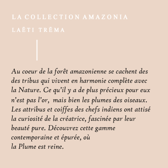 La collection de bijoux Amazonia chez Poisson Plume