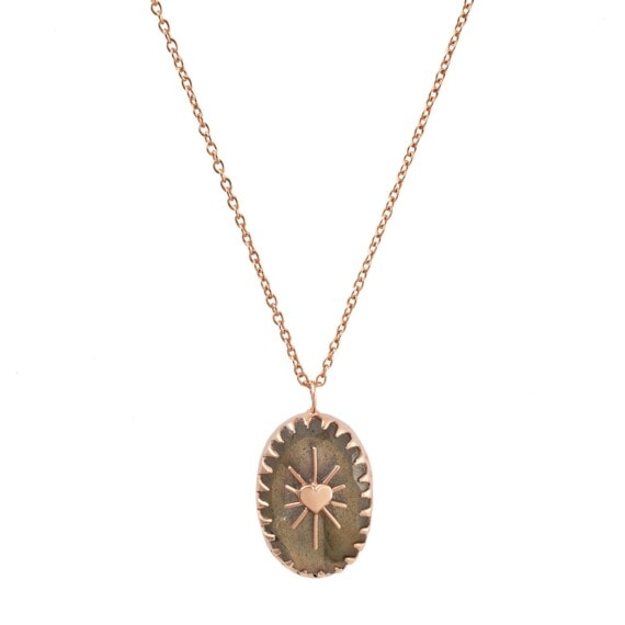 Collier Amulet pierre naturelle labrodrite. Une création Alexiane Bijoux chez Poisson Plume
