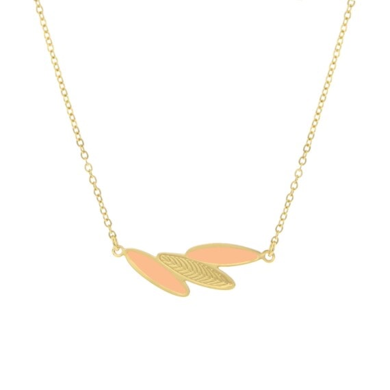 Colliers Plumes Ara rose Nude de la collection Amazonia de LAëti Trëma. En vente dans la bijouterie de créateurs Poisson Plume