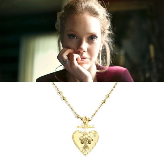collier medaille coeur doré chez poissonplume bijoux