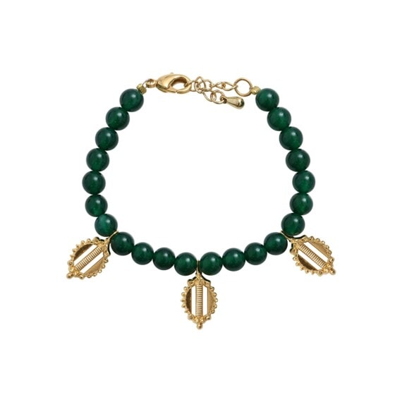 bracelet pampilles agate verte Dear Charlotte Paris