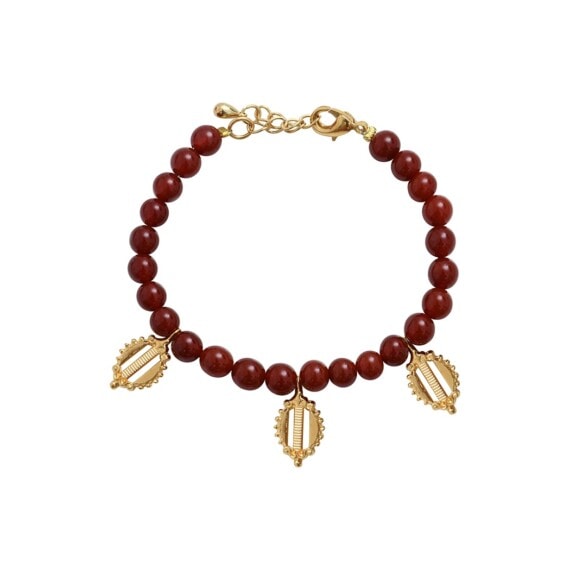 bracelet pampilles cornaline Dear Charlotte Paris