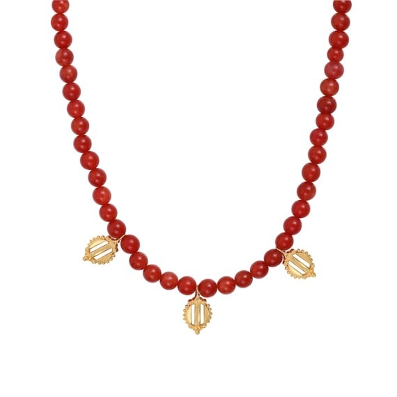 Collier pampilles cornaline Dear Charlotte Paris