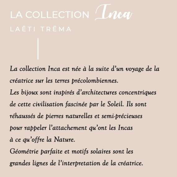 La collection de bijoux INCA chez Poisson Plume