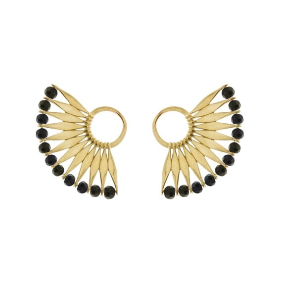 boucles contours d'oreilles plumes awa ebene