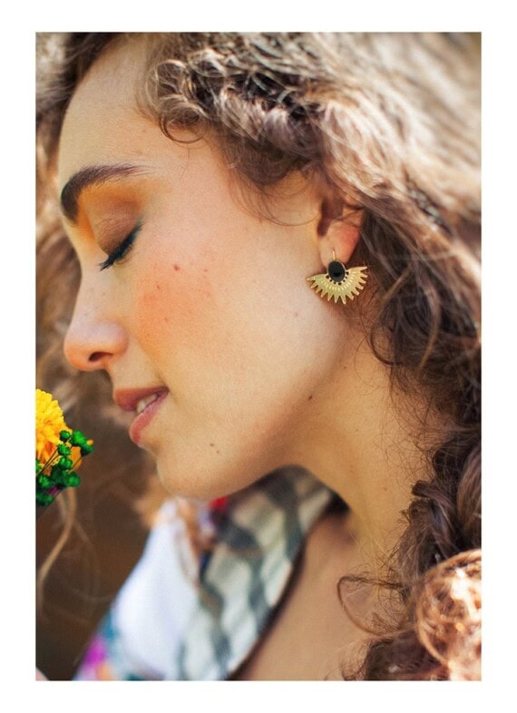 boucles de créateur cuzco inca chez poisson plume bijoux
