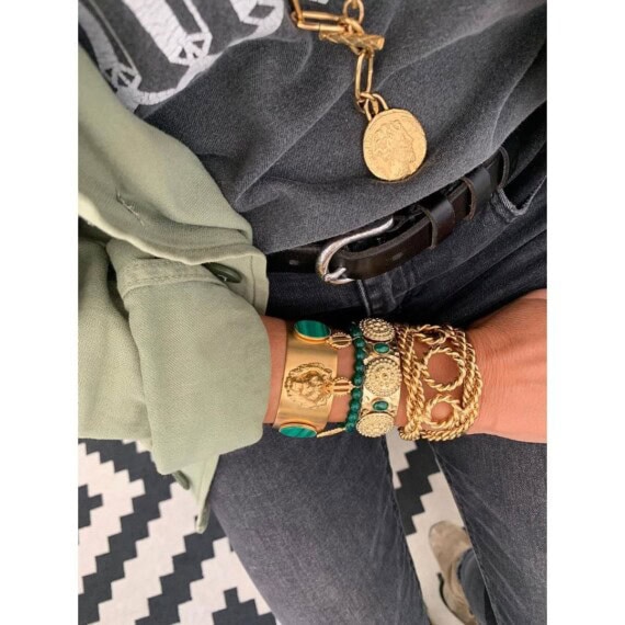 Collection de bijoux donatello agate verte Dear Charlotte