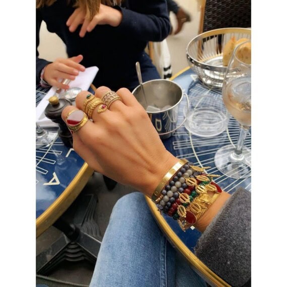 Collection de bijoux donatello agate verte Dear Charlotte