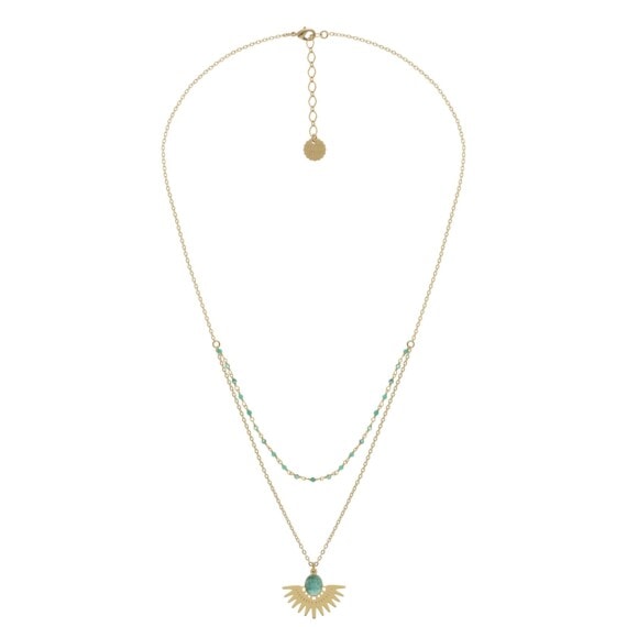 collier curco amazonite
