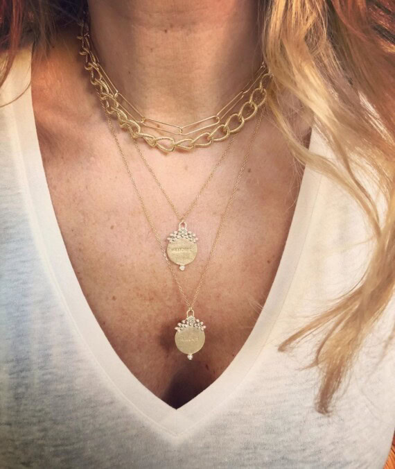collier Medaille amour bv C