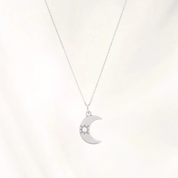 collier lune poissonplume bijoux