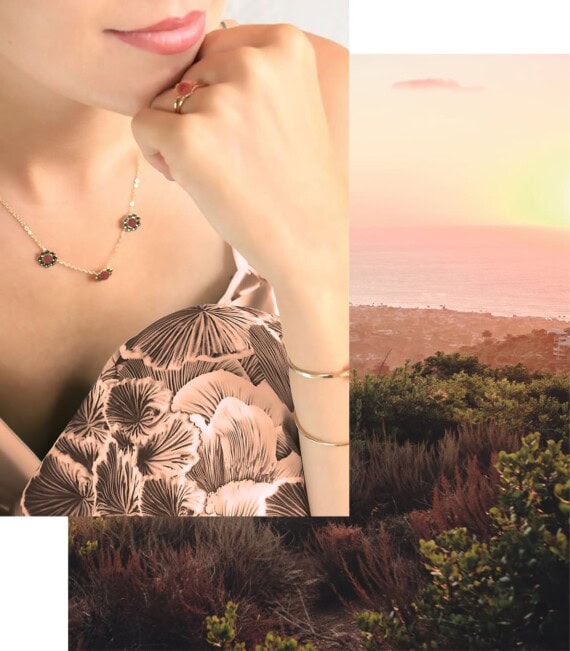 collier coachella jaspe breschia chez poisson plume bijoux