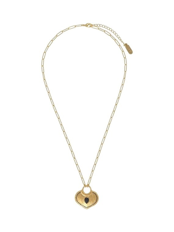 collier Elea coeur onyx
