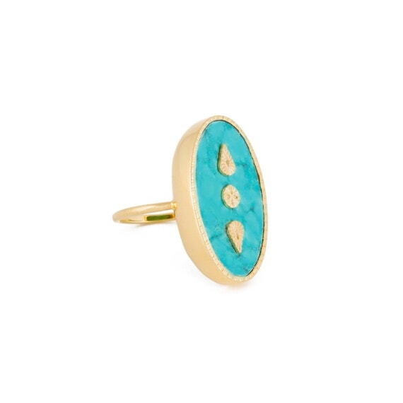 bague lana turquoise chez poisson plume bijoux